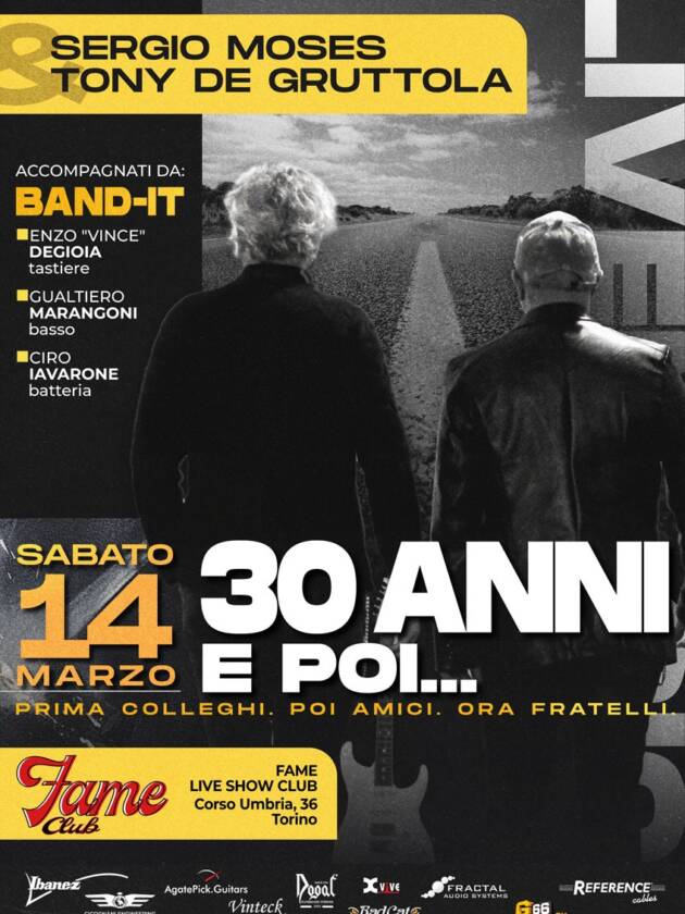 Sergio Moses e Tony De Gruttola | Sabato 14 Marzo