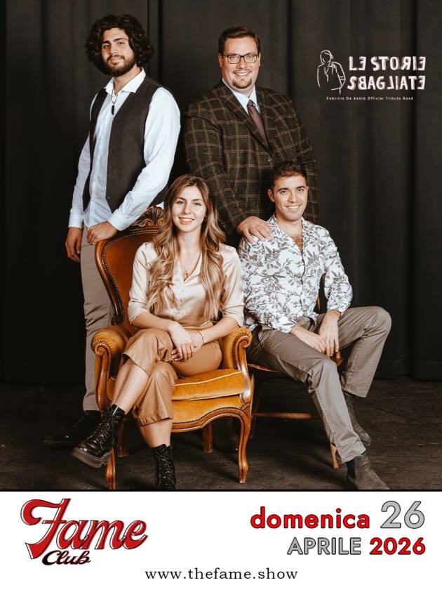 LE STORIE SBAGLIATE - Omaggio a Fabrizio De André | Domenica 26 Aprile