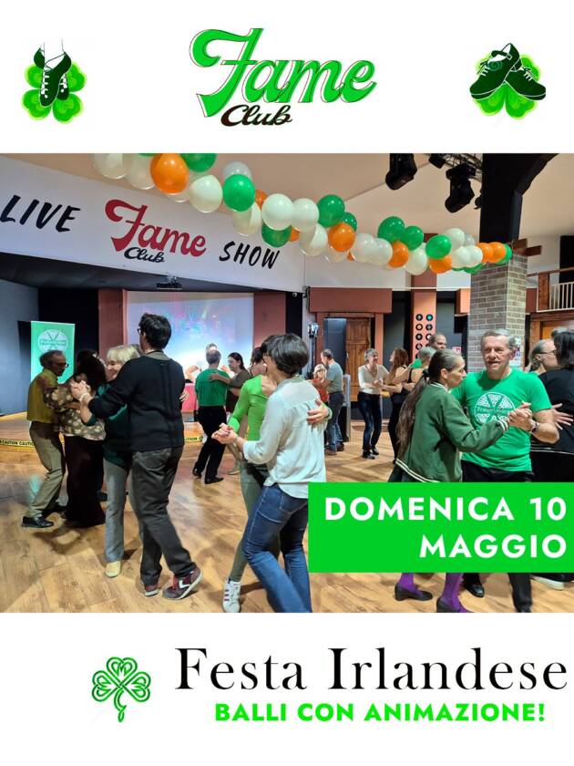 Festa Irlandese | Domenica 10 Maggio